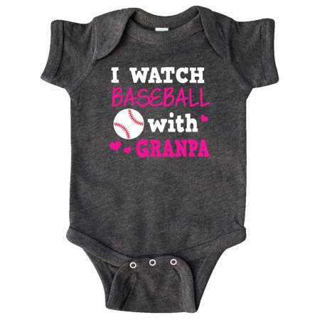 

Inktastic I Watch Baseball with My Granpa Gift Baby Boy or Baby Girl Bodysuit