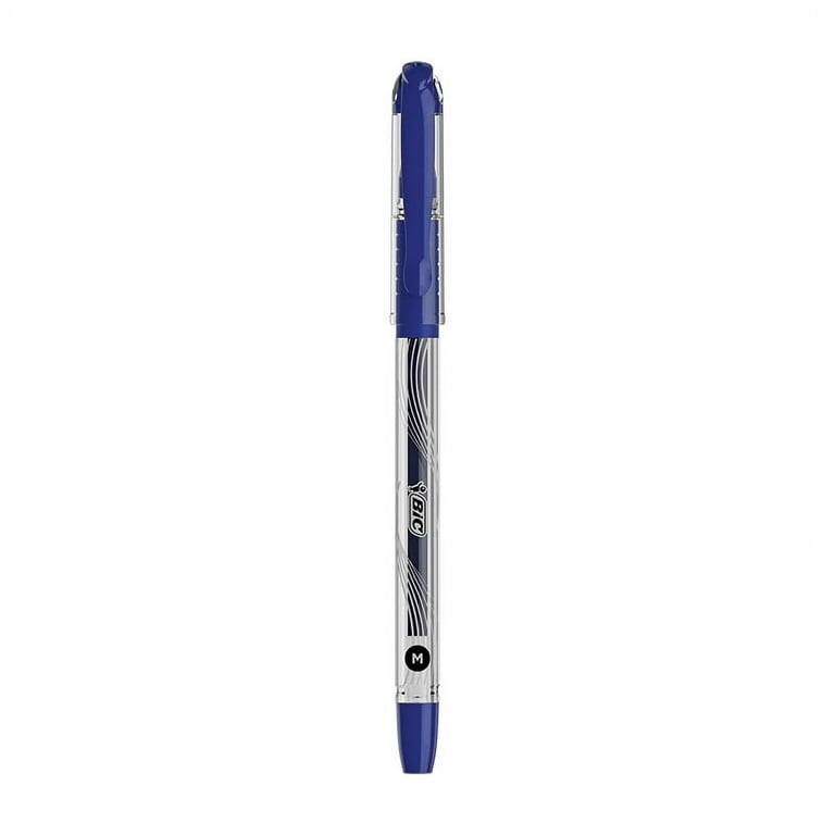 BIC Gel-ocity Stic Gel Pens, Medium Point, 0.7 mm, Clear Barrel, Assorted  Ink, Pack of 14 Pens 