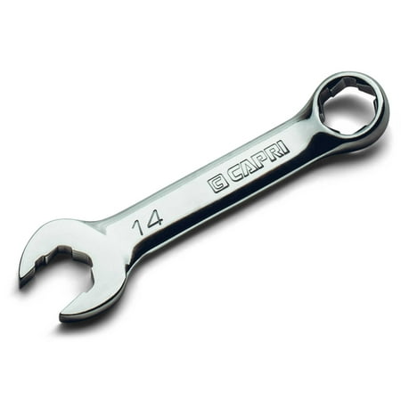 

Capri Tools 14 mm WaveDrive Pro Stubby Combination Wrench for Regular and Rounded Bolts