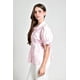 thumbnail image 2 of Blusa manga corta con lazos Roman Fashion /Juvenil, 5122 (Rosa) rosa M, 2 of 6
