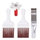 thumbnail image 1 of Juego De 4 Cepillos Y Peines De Limpieza De Aletas De Condensador Para Aire Acondicionado Tomshoo 2 cepillos blancos, 1 peine de aletas blanco y 1 peine de aletas SS, 1 of 7