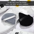 thumbnail image 2 of 12 Powder Puff Face Triangle Makeup Puff for Loose Powder Soft Body Cosmetic Foundation Sponge Mineral Powder Wet Dry Makeup Tool beauty cotton pack triangular application (GRAY AND BLACK), 2 of 5