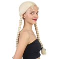 thumbnail image 3 of HPO Adult Women's  Wig | Multiple Colors Option Long Braided Wig | Premium Breathable Capless Cap, 3 of 12