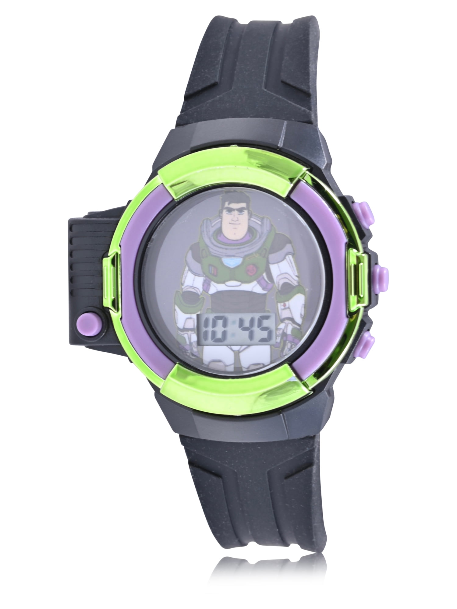 Disney Toy Story "Buzz Lightyear" LCD Watch with Flashlight in Black - LTY4012WM