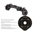thumbnail image 3 of RC Steering Knuckle Cover, Standard Design Brass RC Front Rear Axle Door Gear Cover  for Capra SCX10 III AR45P, 3 of 8