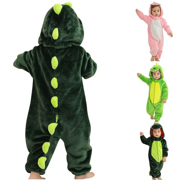 YHAJDS Toddler Fall Winter Casual Jumpsuit, Kids Jumpsuit Costume Kids Rompers Long Sleeve Flannel Print Warm Fall Winter Cosplay Outfits for Toddler Girls Boys Rompers for Kids