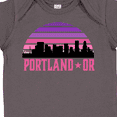 thumbnail image 4 of Inktastic Portland Oregon Retro Sunset Skyline Girls Baby Bodysuit, 4 of 5