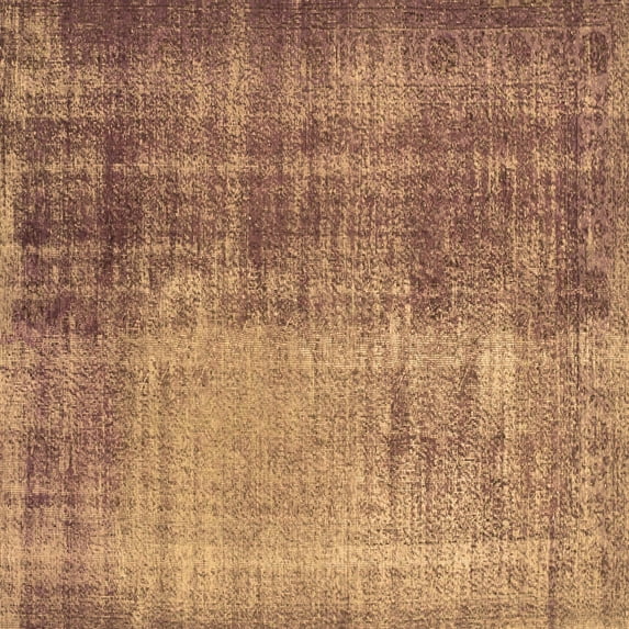 Ahgly Company Indoor Square Persian Brown Bohemian Area Rugs, 8' Square