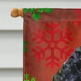 thumbnail image 3 of Carolines Treasures SS4697CHF 28 x 40 Po. Drapeau de Noël en Toile Flocons de Neige Rouges Portuguese Water Dog Taille Maison, 3 of 4