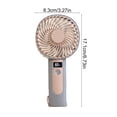 thumbnail image 2 of Rechargeable Handheld Fan, Portable Desk Fan USB Powered, Mini Personal Fan with 3 Speed Adjustments, Compact Dual-Use Cooling for Home, Office, and Outdoor Use, 2 of 7