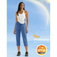 thumbnail image 3 of Pantalones capris de senderismo MAGCOMSEN Stretch UPF 50+ para mujer, 3 of 6