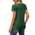thumbnail image 4 of Bellella T-Shirt Femme Col Rond Été Manches Courtes Chandail Tunique Décontractée Verte m, 4 of 5