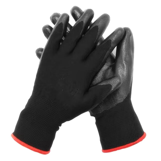2 uds guantes de jardinería guantelete transpirable impermeable resistente al frío diestro cómodo guantes de trabajo duraderos para mujeres y hombres Negro shamjiam Guantes de jardineria
