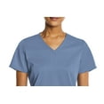 thumbnail image 3 of ELEMENTS BY ALEXANDERS UNIFORMS Women's EL9105 2-Pocket V-Neck Four Way Stretch Scrub Top Ceil Blue X-Large, 3 of 4