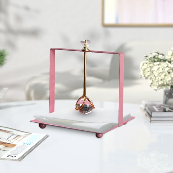 Dongrere Iron Napkin Holder Press Paper Stand Metal Napkin Holder Decorative Paper Towel Holder for Countertop
