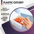 thumbnail image 3 of Green Direct Medium Weight Wrapped Plastic Cutlery Set with Napkin, Fork, Spoon, Knife, Salt, Pepper, White 100 Pack Plastic Cutlery Meal Kit for On-the-Go Meals, Picnics, and Events, 3 of 5