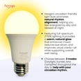 thumbnail image 2 of Bombilla LED hooga Ritmo Circadiano 7W 2700K 2100K 1400K Paquete de 2, 2 of 8