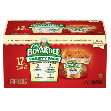 Product of Chef Boyardee Mini Ravioli and Spaghetti & Meatballs Variety Pack, 12 pk. [Biz