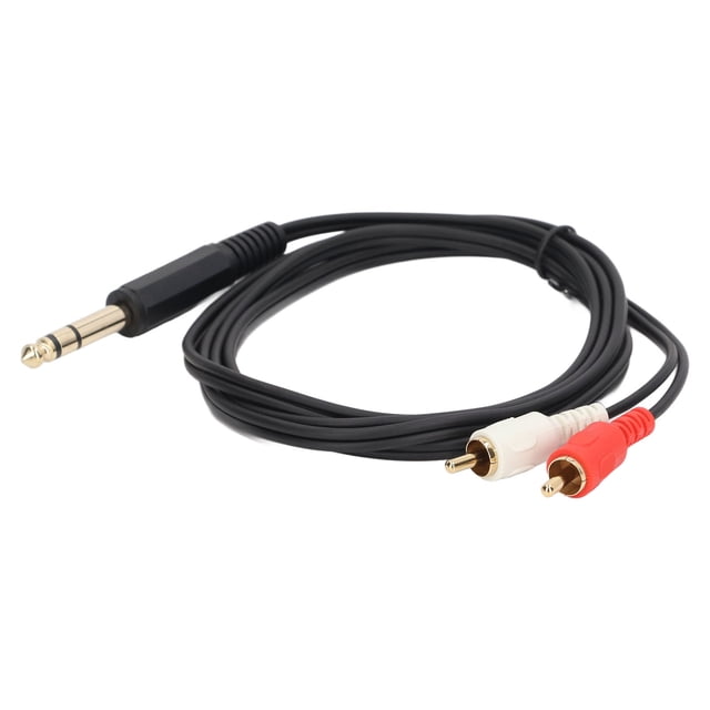 Cable de 635 mm a 2 adaptador divisor flexible de 15 m a 1/4 Cable de inserción Canal izquierdo derecho Salida de señal fuerte para micrófonos ANGGREK Otros
