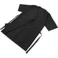 thumbnail image 2 of MasteelfCA Robe de Client de Salon Robes Cape Salon de Coiffure Coupe de Cheveux pour Clients Style Kimono (Noir), 2 of 7