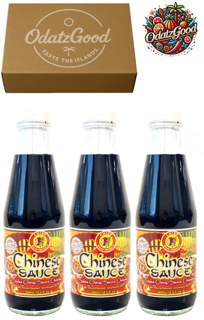 Chief Chinese Sauce 10.5oz (300ml) 3-Pack – Product of Trinidad & Tobago – Curated & Packaged by ODatzGood