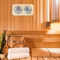 thumbnail image 1 of Termómetro higrómetro, portátil 2 en 1, termómetro para sala de sauna de madera, termohigrómetro para sauna, rendimiento lleno de energía, 1 of 8