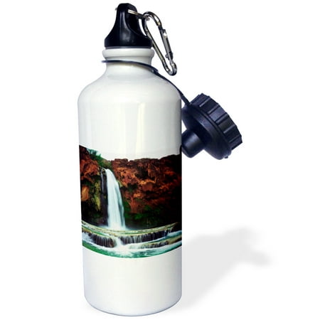 

3dRose USA Arizona Havasupai reservation. Havasu Falls in the Grand Canyon. Sports Water Bottle 21oz
