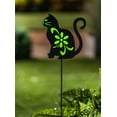 thumbnail image 3 of Evergreen 37" Glow in the Dark Cat Garden Stake Garden and Yard Decor, 3 of 3