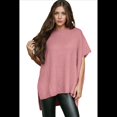 thumbnail image 1 of Suéter Holgado de Corta con Hombros Caídos para Mujer, Color Rosa, Talla M, 1 of 9