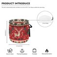 thumbnail image 4 of ZUXONGSY Christmas Deer Tree Breakfast Teapot Cover Personalized Insulated Kettle Cover with Elastic Band Drawstring Xmas Decorative Dust Proof Teapot Cover Easy to Clean Xmas Decor, 4 of 6