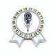 thumbnail image 1 of Iceberg Compass estrellas Art patron Insignia broche Medalla ganadora, 1 of 3