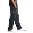 thumbnail image 2 of Babibeauty Mens Jogger Gym Heavy Weight Fleece Cargo Pocket Sweat Pants Drawstring Trousers M-3XL, 2 of 5