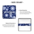thumbnail image 6 of Leather Tissue Box Cover Square - Beautiful Snowflake Butterfly Waterproof Tissue Box Holder Paper Case Organizer Dispenser for Modern Home Office Room Home Bathroom Decor, 6 of 7