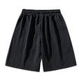 thumbnail image 4 of pstuiky Pantalones cortos de gimnasio para hombre, Pantalones cortos de verano para hombre, informales y cómodos, con bolsillo y cintura elástica y cordón ajustable. Pantalones cortos cargo, 4 of 4