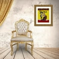 thumbnail image 3 of Reed, Tara 26x32 Gold Ornate Wood Framed with Double Matting Museum Art Print Titled - Day of the Dead portrait V-Sugar Skull Couple, 3 of 4