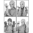 thumbnail image 2 of Ensemble Bonnet en Tricot Torsadé à Confettis Colorés et Gants Antidérapants pour Écran Tactile, 2 of 3