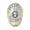 Gold on Silver Finish, variant on Hero’s Pride Security Officer Badge, LAPD Style, 5-Pc Pin, 2-1/4x3-3/4, Gold on Silver Finish