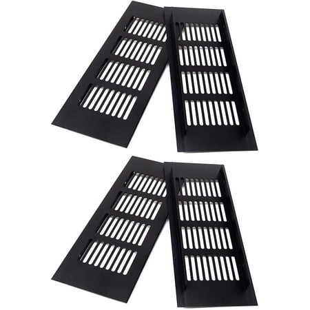 4pcs Black Aluminum Alloy Rectangular Air Vent Cover Soffit Air Vents for  Closet Shoe Cabinet | Walmart Canada