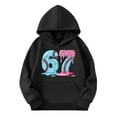 thumbnail image 4 of CAIXIA Graphic Hoodies for Teen Girls 67 Six Seven 67 Sweatshirt Youth Long Sleeve 67 Shirts Sports Graphic Pullover Fall Clothes for Teen Boy,Black, 4 of 4