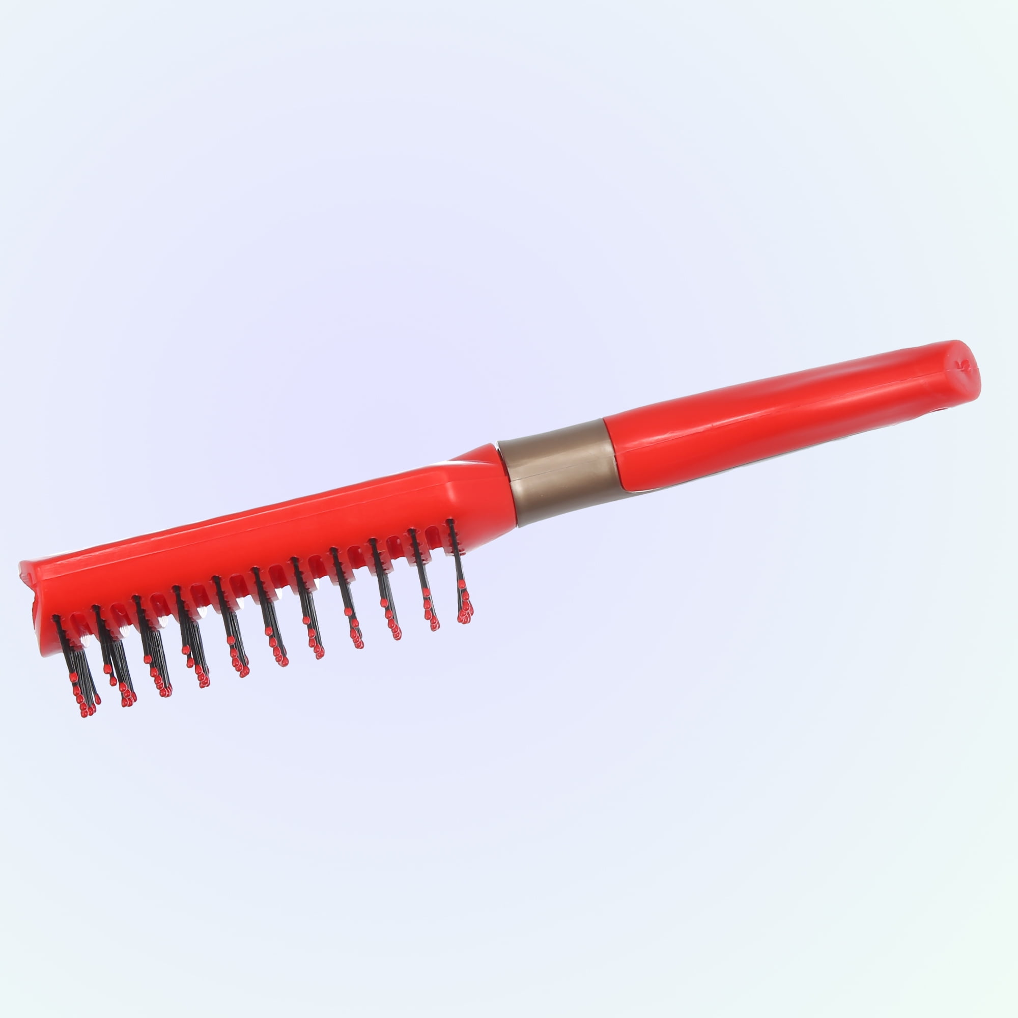 Unique Bargains 1Pc Vent Hair Brush Detangling Brush for Women Men Red