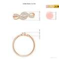thumbnail image 5 of ANGARA Lab Grown Diamond Infinity Promise Ring for Women in 14K Rose Gold (Size-3.2mm| Color-F-G| Clarity-VS) | April Birthstone, Anniversary, Jewelry Gift for Women | Lab-Grown Diamond Ring, 5 of 7