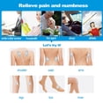 thumbnail image 4 of Almohadillas de electrodos de repuesto autoadhesivas, 12 Uds., pegatina de masaje para estimulador muscular Likrtyny cuidado belleza, 4 of 8