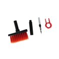 thumbnail image 4 of relayinert Durable 4x Keyboard Cleaning Brush Corner Gap Tools for High-Performance Keyboard Gamers PC Black Red 15x8x3cm 5Set, 4 of 6