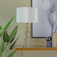 thumbnail image 2 of CosmoLiving by Cosmopolitan 27" Orbs Style Base Gold Table Lamp with Cream Velvet Shade, 2 of 10
