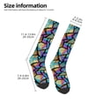 thumbnail image 2 of Naloa Colored Glass1 Thigh High Socks Extra Long Stretchy Sock Women Over Knee High Opaque Stocking Daily Wear, 2 of 6