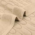 thumbnail image 4 of Unique Bargains Washable Textured Cotton Bath Rug Water Absorbent Mat Khaki 16" x 24", 4 of 7