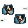 thumbnail image 3 of Sikiie Playful Smile Cute Dog Print Workout Shorts Women Scrunch Butt Gym Shorts Seamless High Waist Tummy Control Yoga Biker Athletic Shorts, 3 of 5