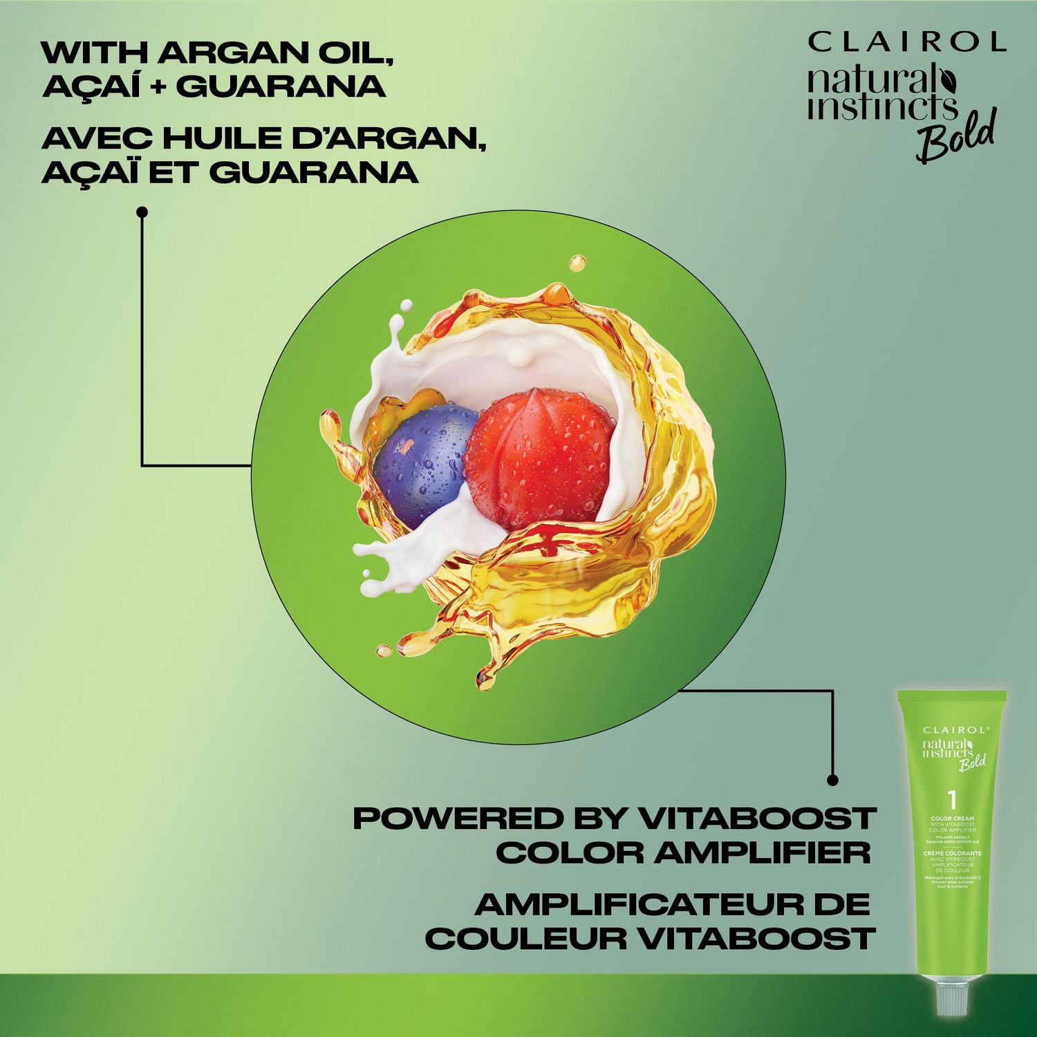 Clairol Natural Instincts Bold coloration permanente sans ammoniaque 0% AMMONIAQUE