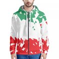 thumbnail image 1 of 2022 Qatar Football World Cup Zip Hooded Sweater Netherlands Spain Brazil Fans Cheering Jacket, 1 of 5