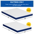 thumbnail image 3 of Memory Foam Mattress For Sleeper Sofa,3 Inches Queen, 3 of 22
